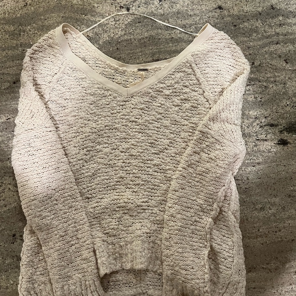Free People Sweater Women's Soft Ivory Sweater  Size Small